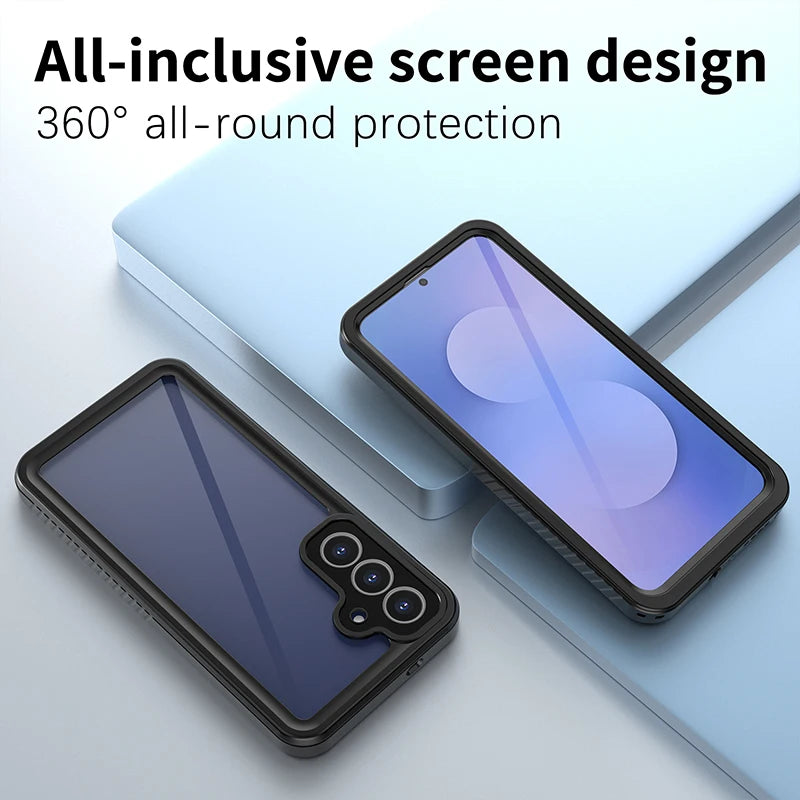Étui étanche de Haute Qualité,Protection d'objectif robuste et durable entièrement scellé IP68 coque de téléphone étanche S26/s25/S25egde Ultra S23 S24 série